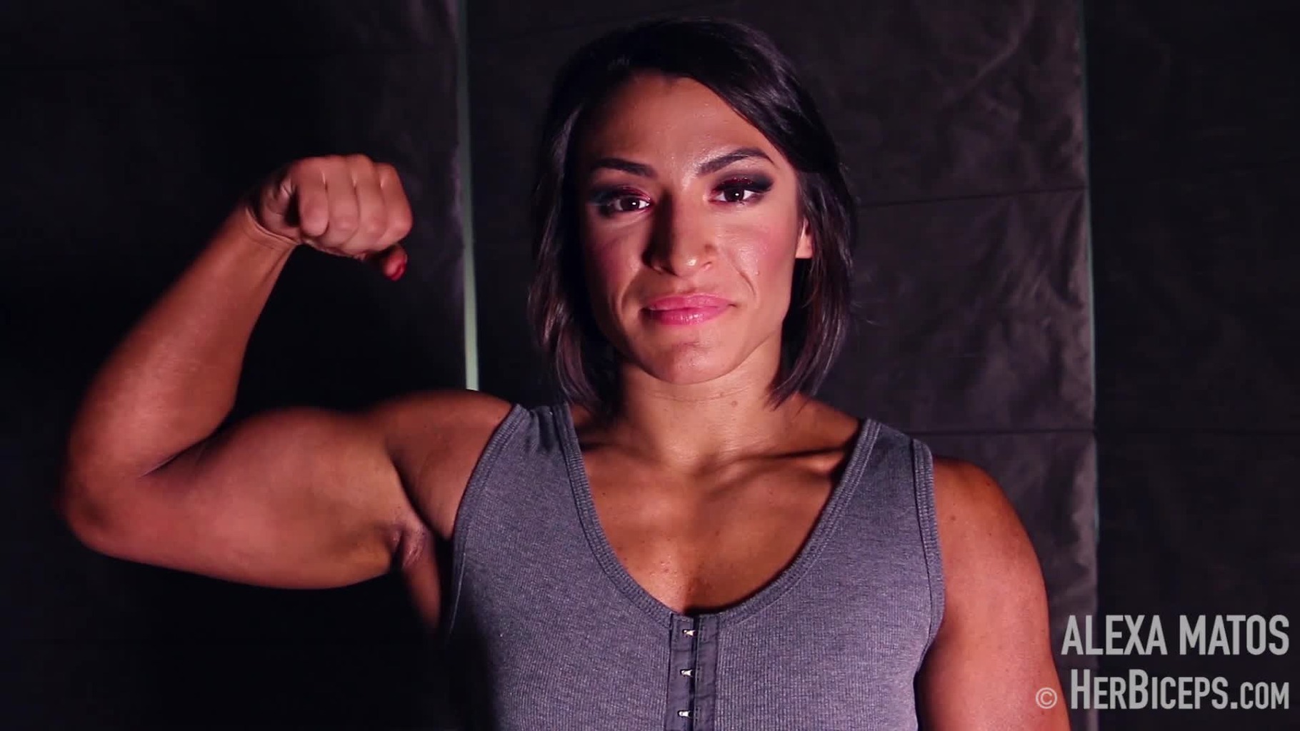 Muscle Measurements, Alexa Matos - Female Muscle Videos - HerBiceps+